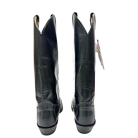 Justin Women’s Professional Rodeo Cowboy Boots Leather-Lizard USA Size 7 B USA - Picture 4 of 12